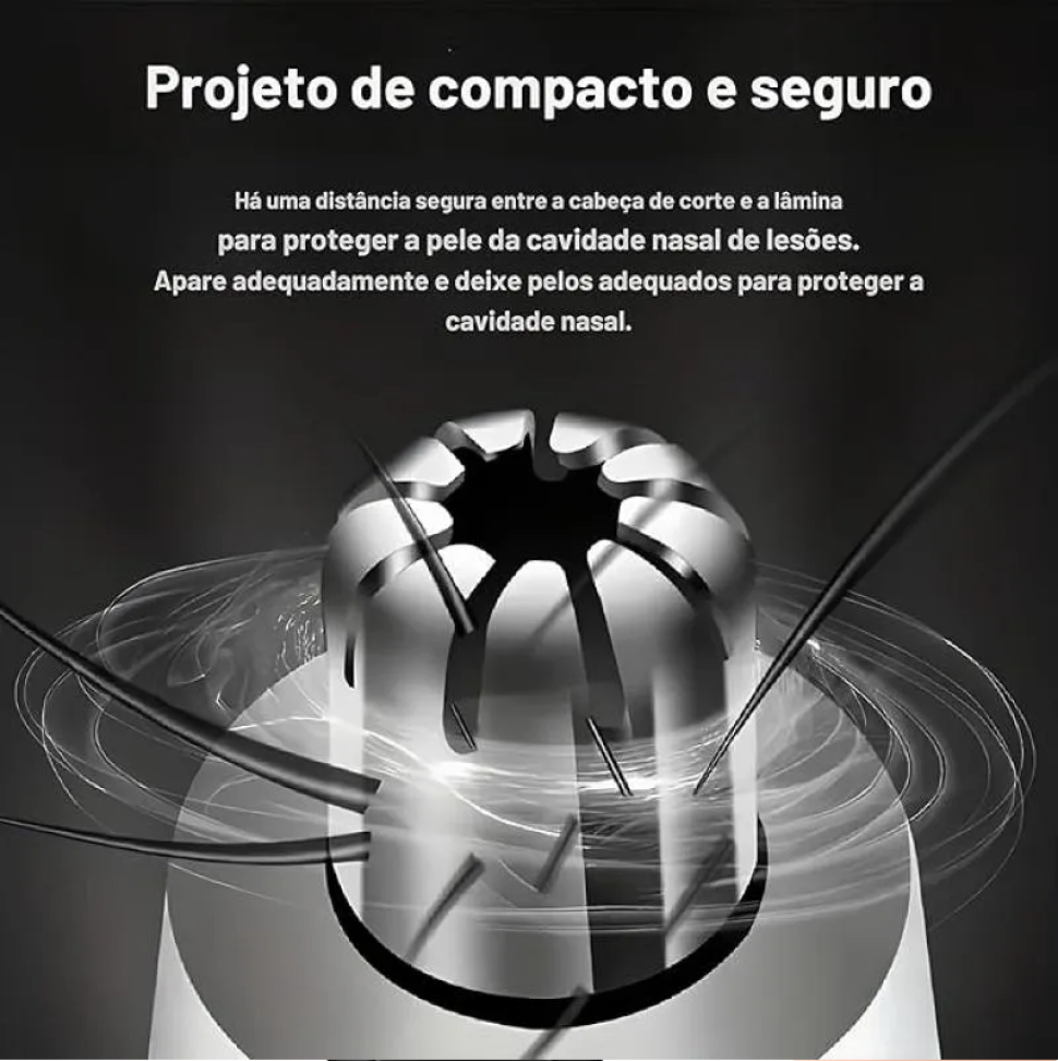 Aparador de Pelos para Nariz, Orelhas e Sombrancelha Design Ergonômico e Portátil Linha Premium - #7