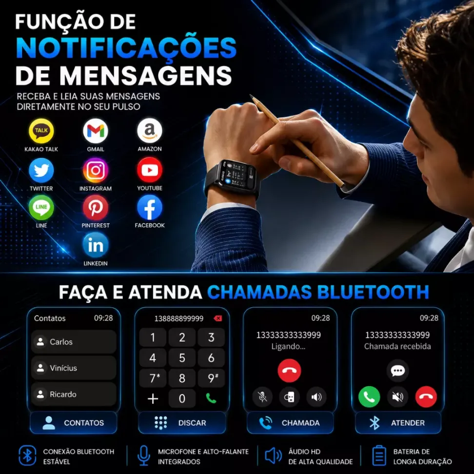 Smartwatch Haylou Watch 3 Amoled - Preto e Prata - #8