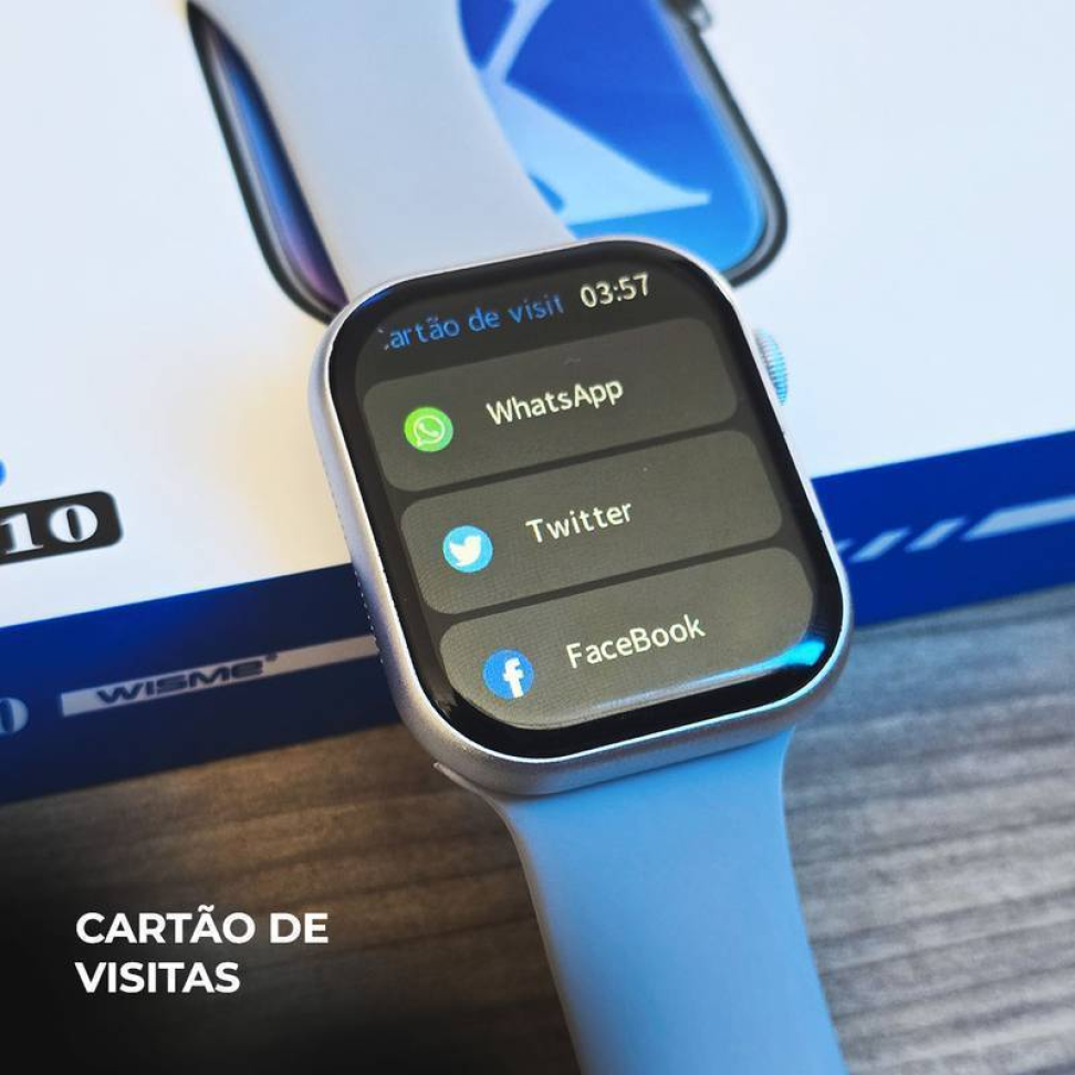 Smartwatch Ws-x10 Série 10 + Kit 3 Pulseiras | Bluetooth - #24