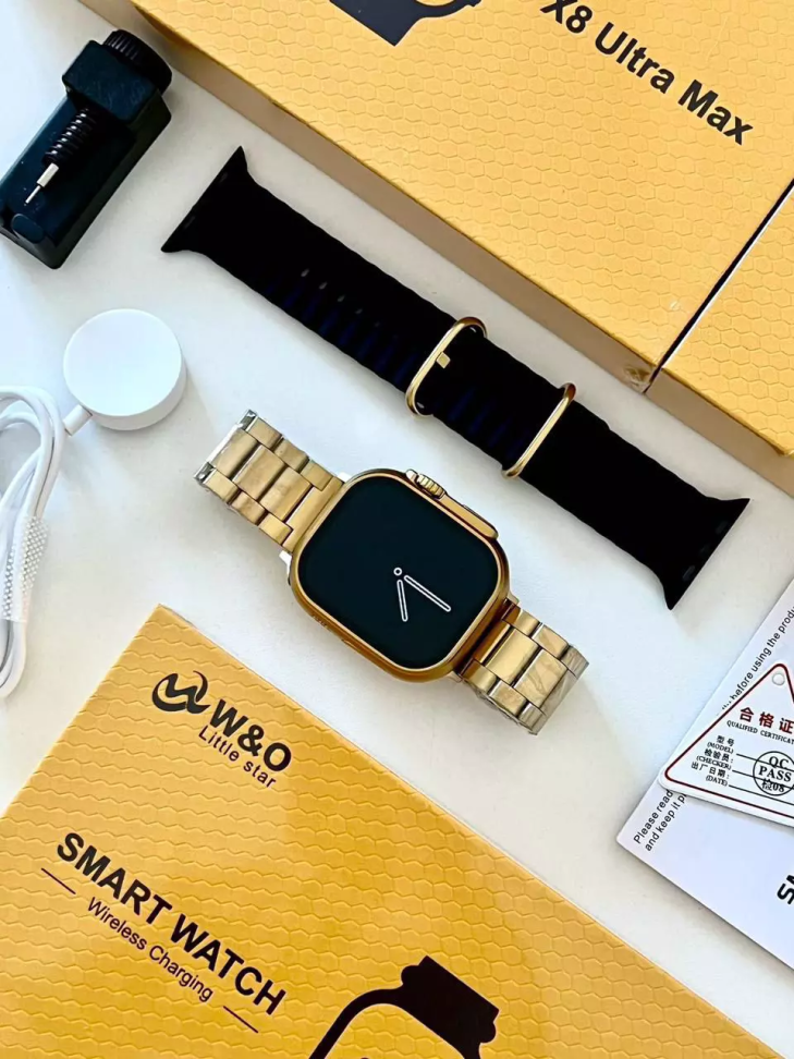 Smartwatch X8 Ultra Gold Com 2 Pulseiras - #3