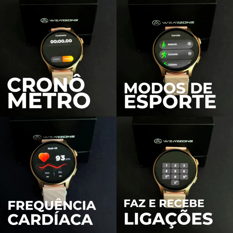 Smartwatch Wearzone Life 1atm 1.43 45mm Sport Silicone - #4