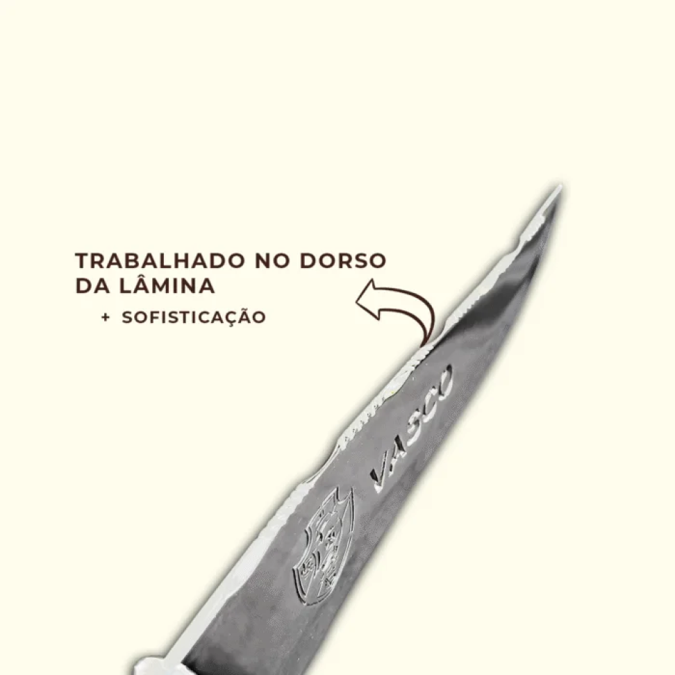 Faca Churrasco Personalizada 10 Pol Aço Inox do seu Time - #7