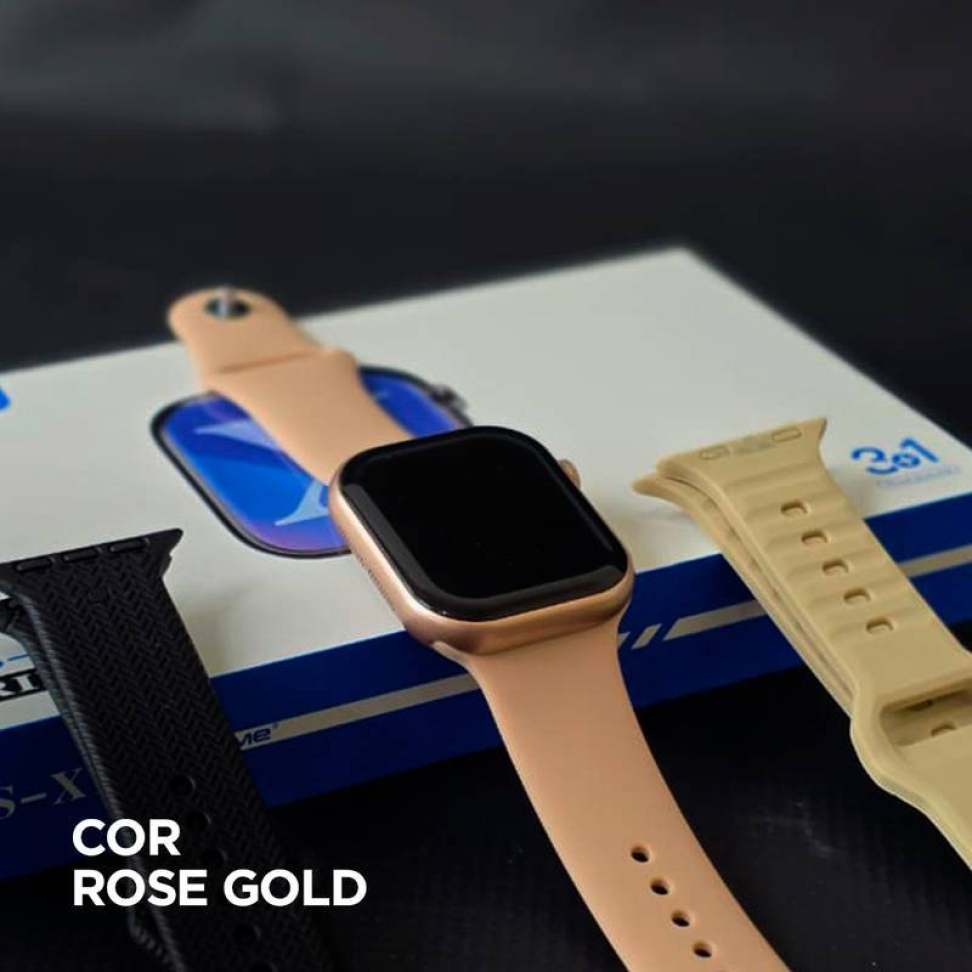 Smartwatch Ws-x10 Série 10 + Kit 3 Pulseiras | Bluetooth - #28