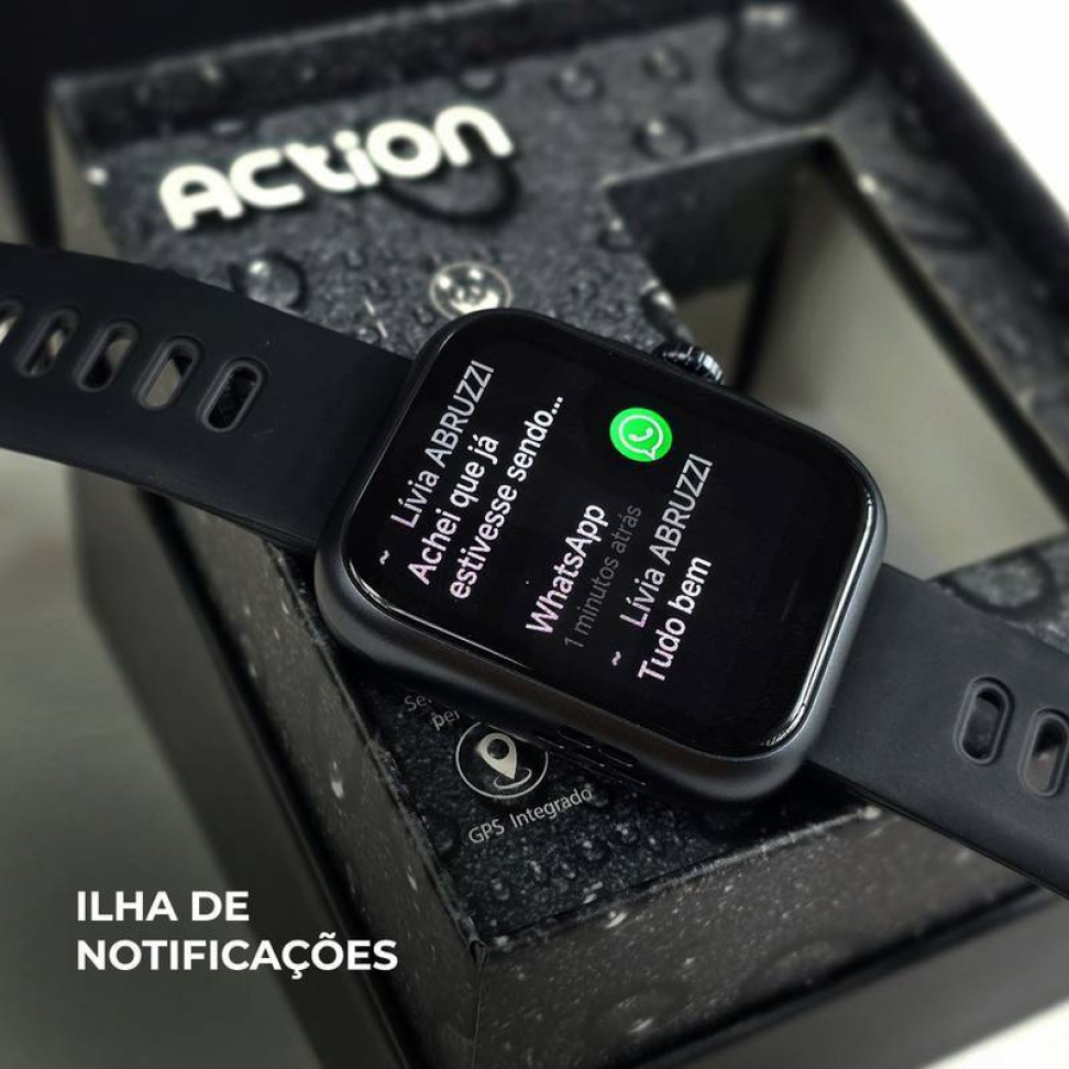 Smartwatch Wearzone Action | Esportivo | A prova D'Água, GPS integrado e 7 Dias de Bateria - #14