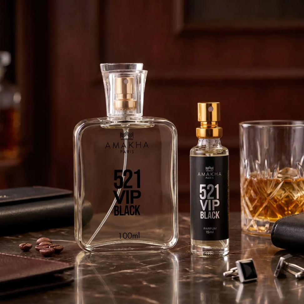 521 Vip Black 100ml - Insp. 212 Vip Black ( Masc ) - #3