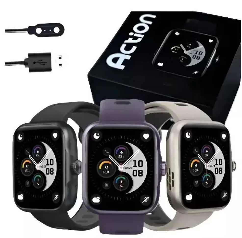 Smartwatch Wearzone Action | Esportivo | A prova D'Água, GPS integrado e 7 Dias de Bateria