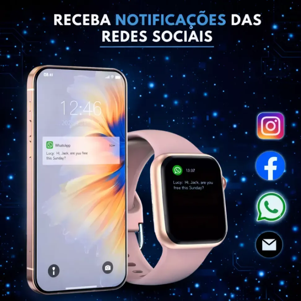 Smartwatch C11 Ultra 49mm Serie 11 Jogos Pulseira Extra Lançamento - Laranja - #3