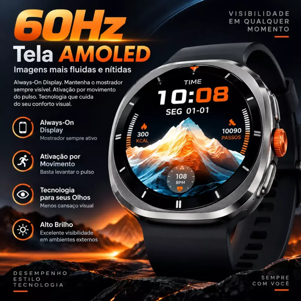 Smartwatch Haylou Vibe LS30 Amoled Chamadas - Preto - #6