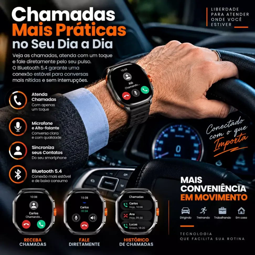 Smartwatch Haylou Vibe LS30 Amoled Chamadas - Preto - #8