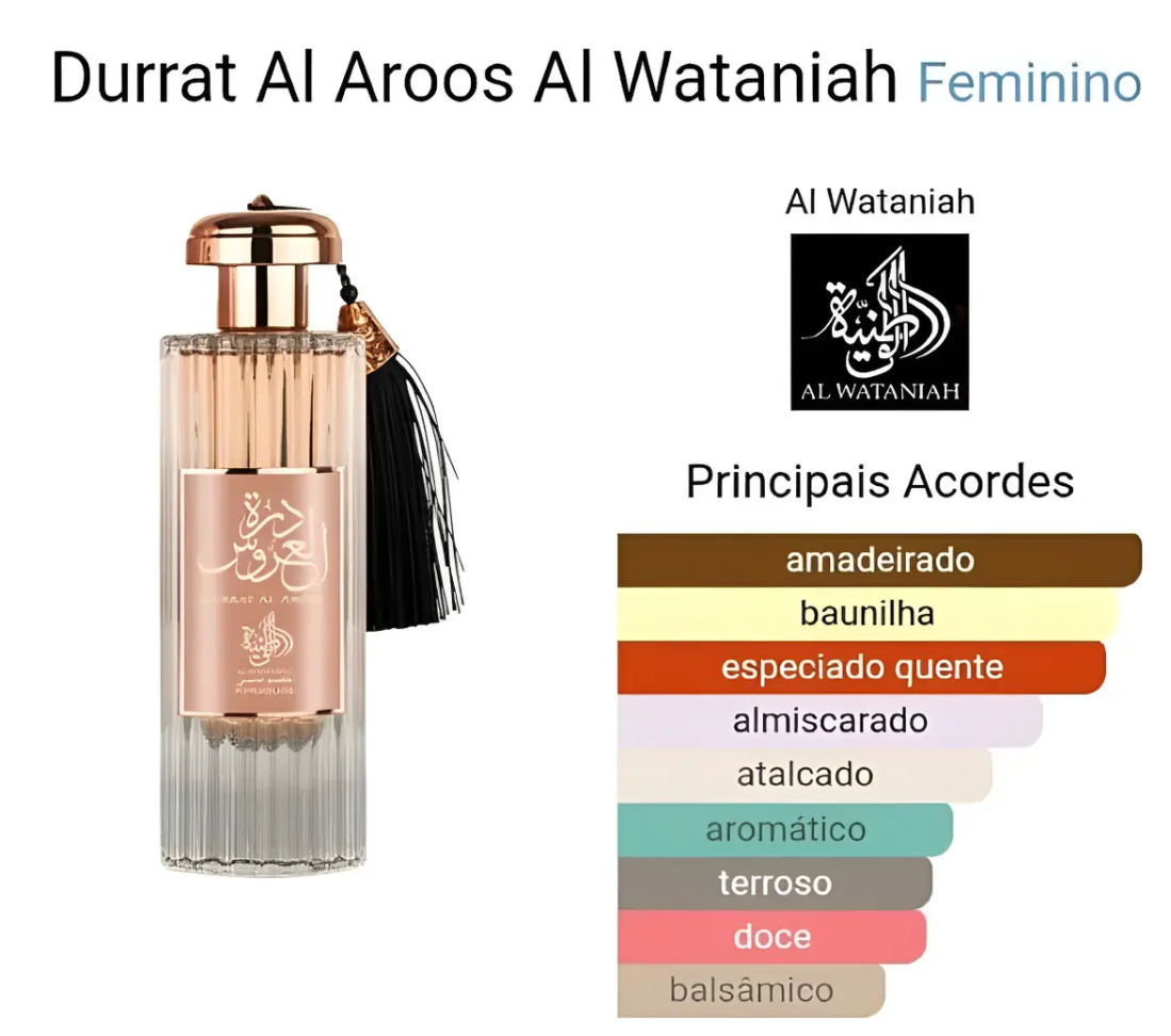 Perfume Al Wataniah Durrat Al Aroos Edp Feminino 85Ml