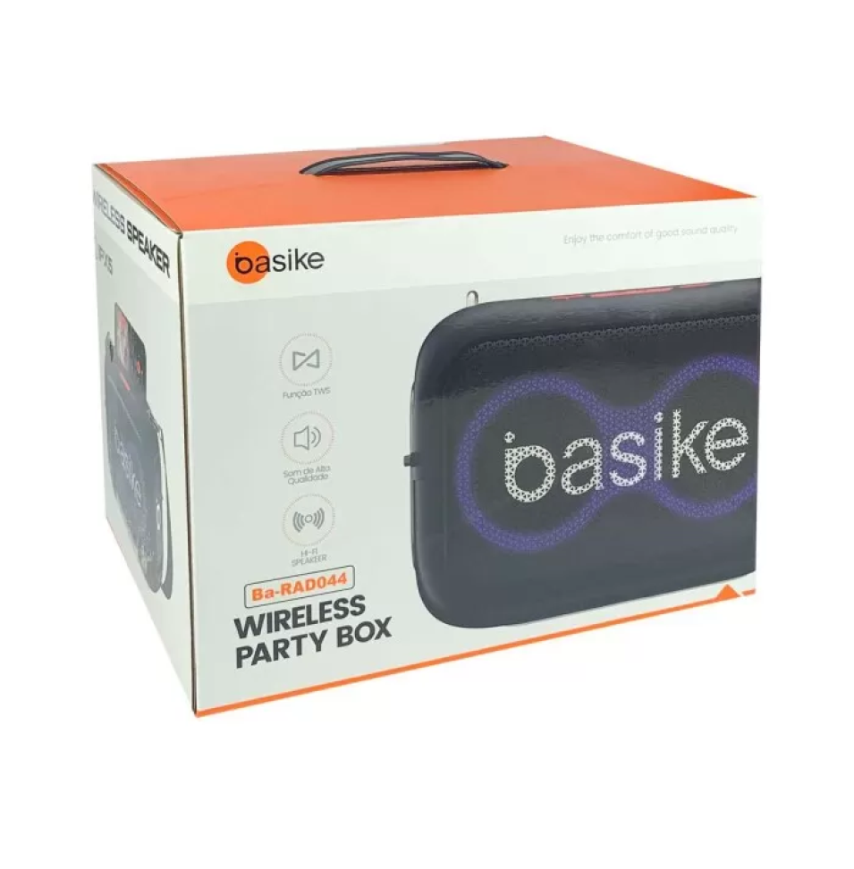 Caixa de som party box bluetooth Basike Inova - #3
