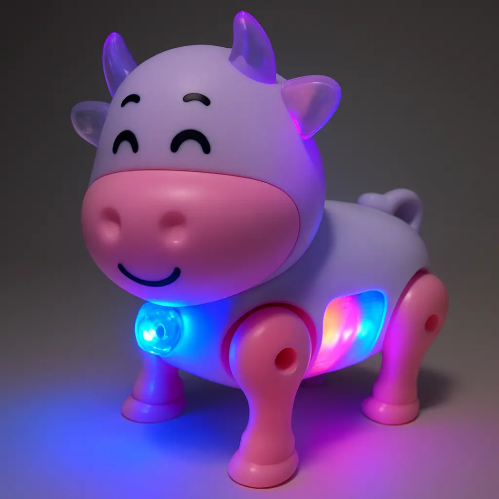 Vaquinha Infantil Musical Anda com Som e Luzes Rgb - #3