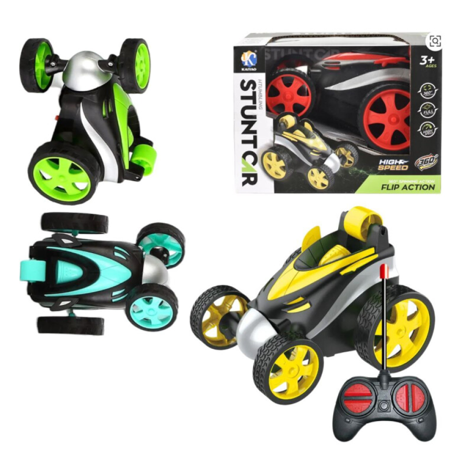 Carrinho de Controle Maluco StuntCar Gira a Frente