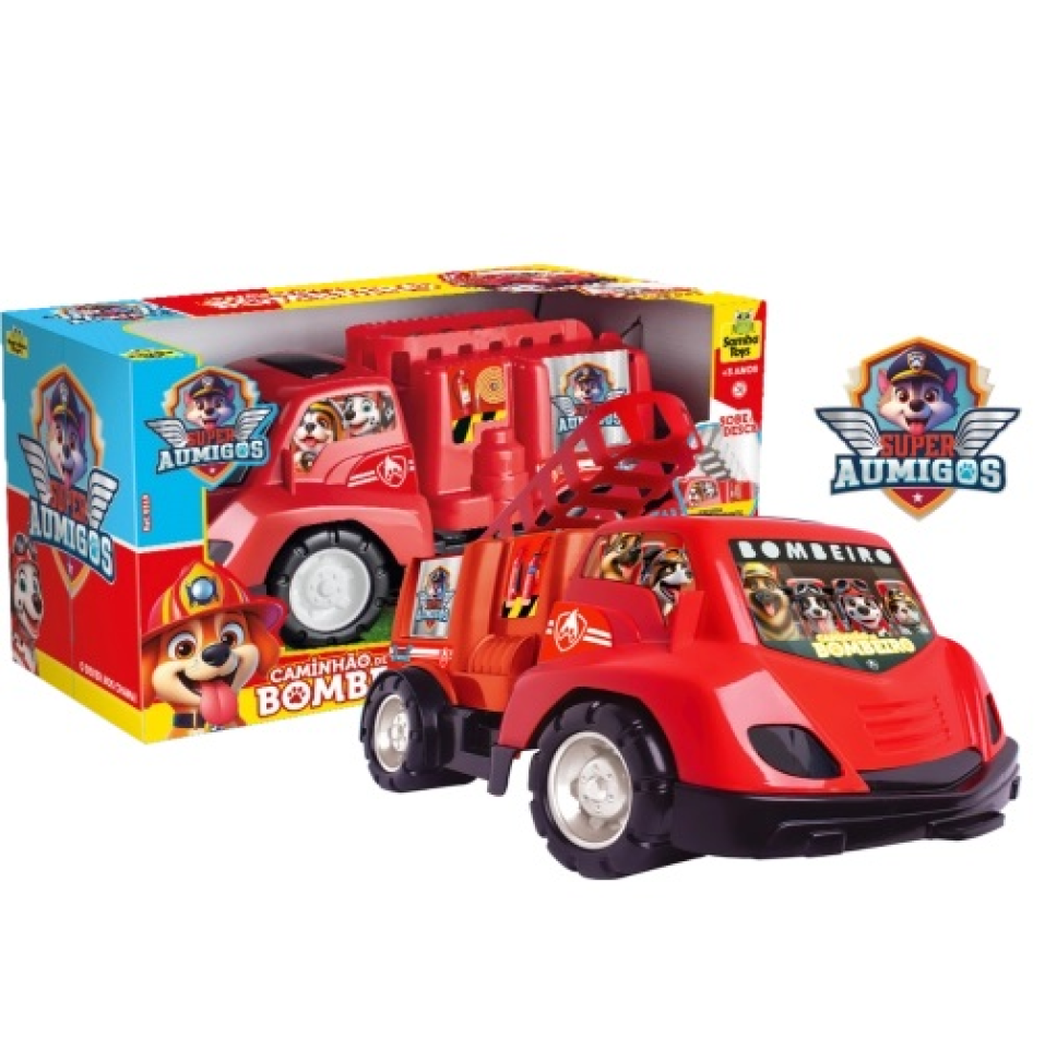 Caminhão de Bombeiro Super Aumigos