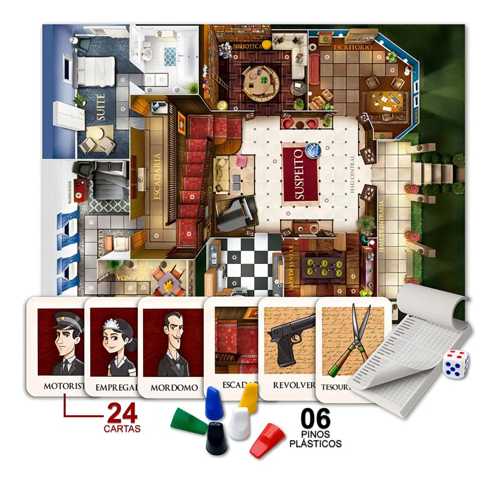 Jogo de Tabuleiro Suspeito Detective Pais & Filhos
