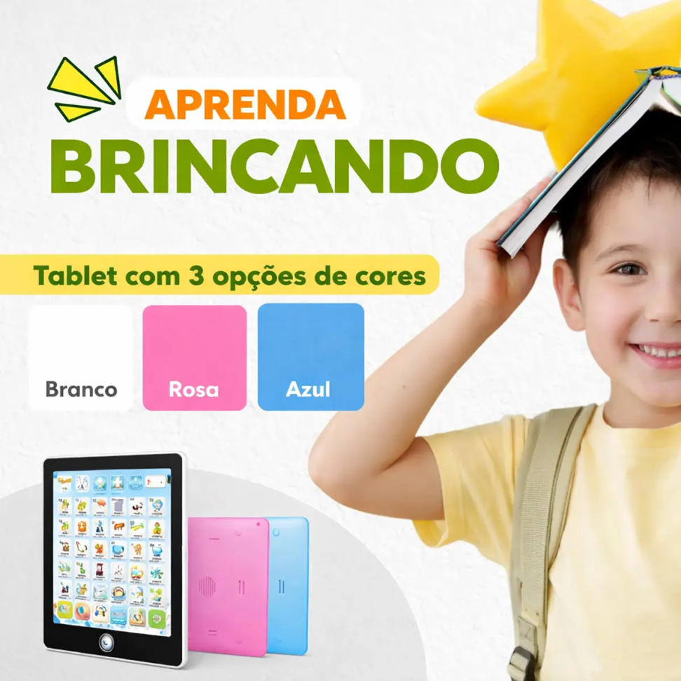 Tablet Interativo Infantil Educativo Bilíngue Didático