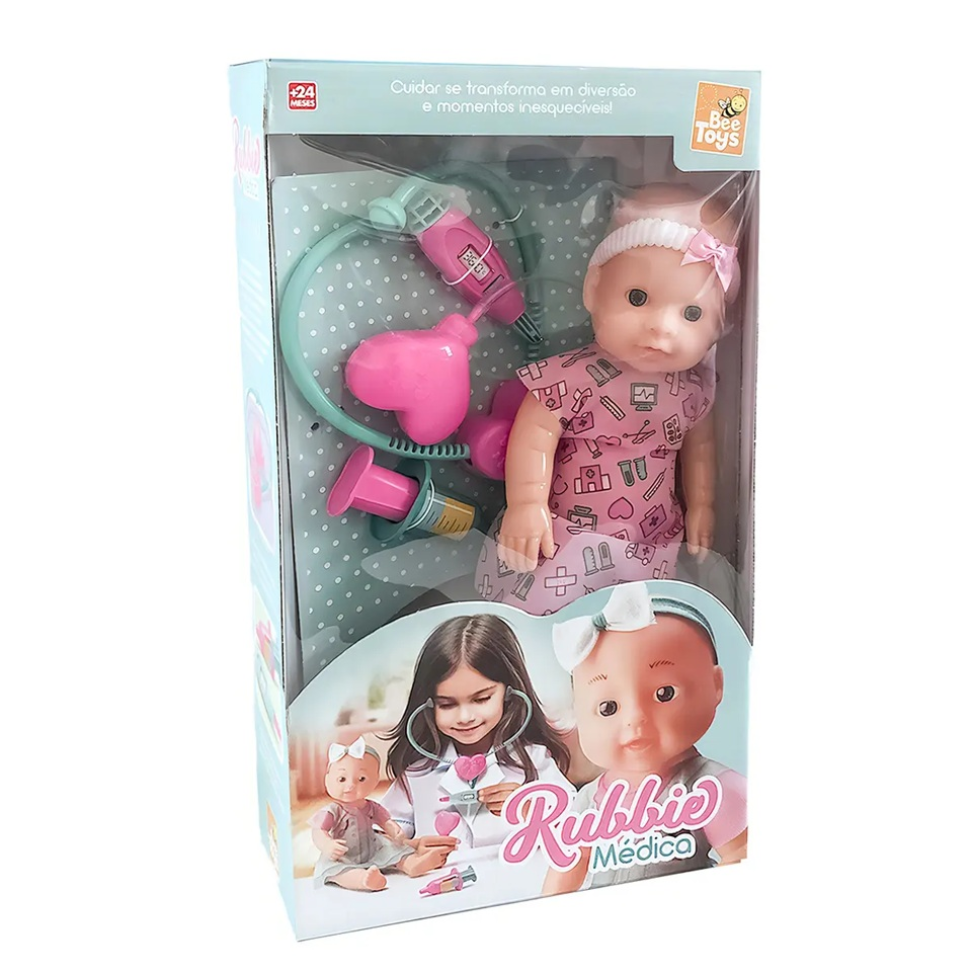 Boneca Médica Rubbie Com Acessórios