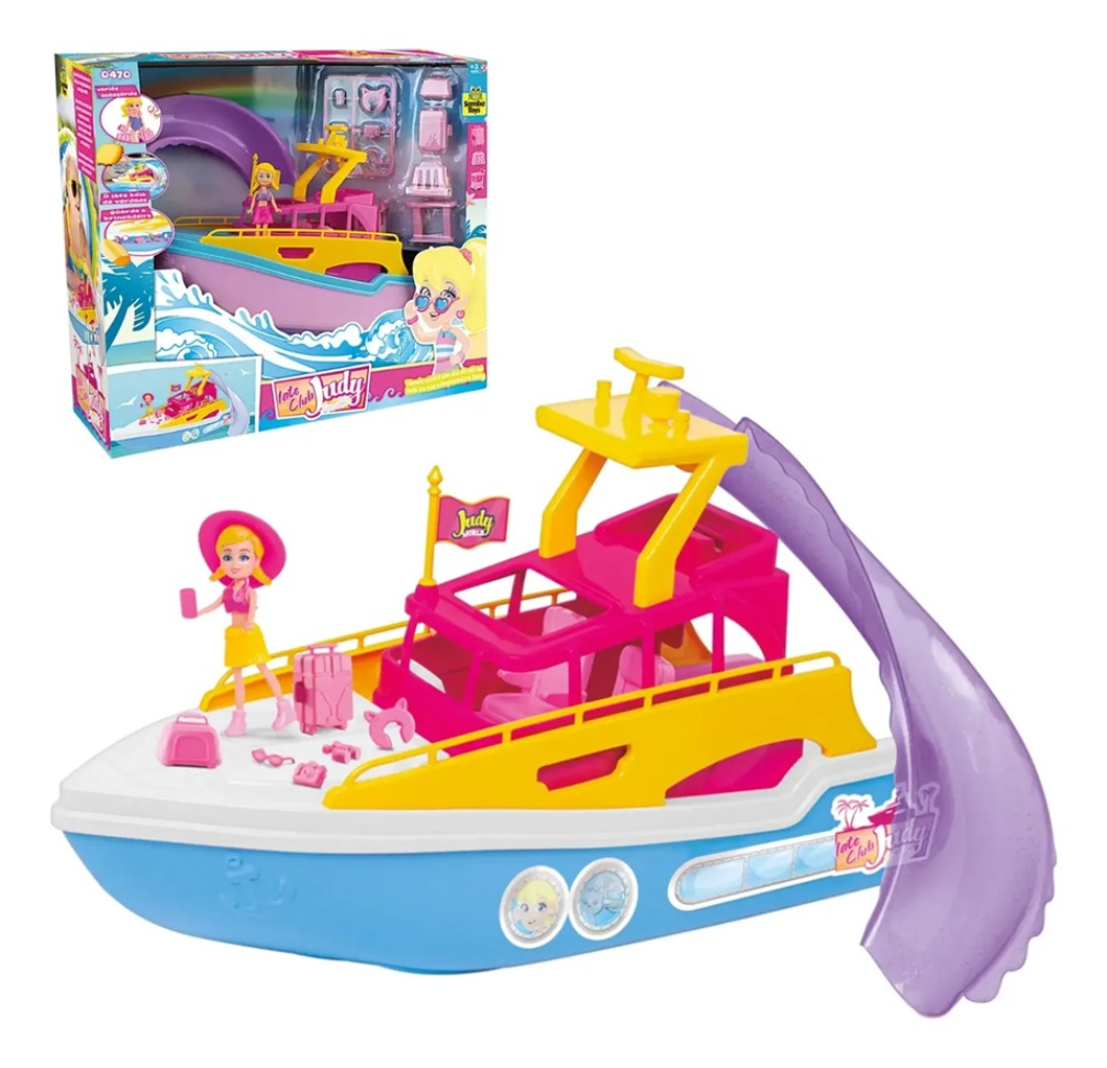 Barco Da Judy C/ Boneca Iate Clube