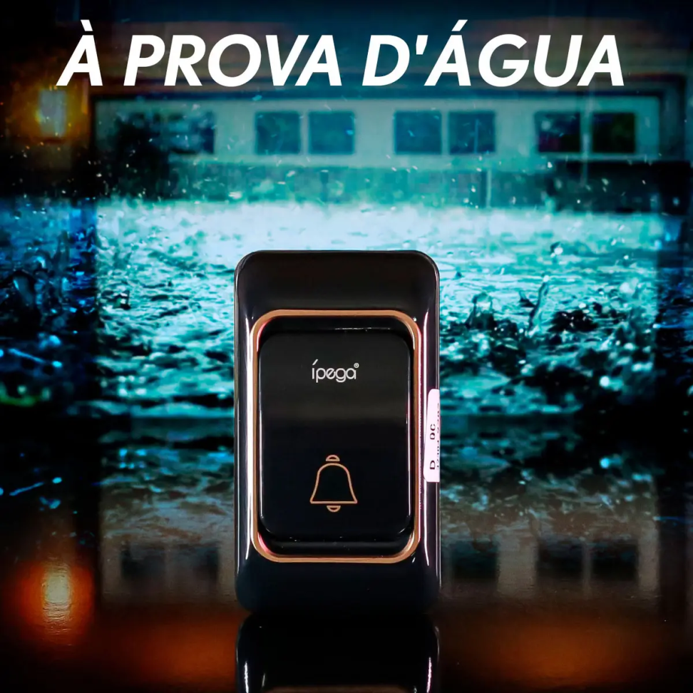 Campainha Sem Fio Longo Alcance Prova D'agua