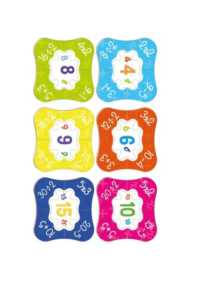 Quebra-cabeca Madeira Primeiras Contas 30pcs