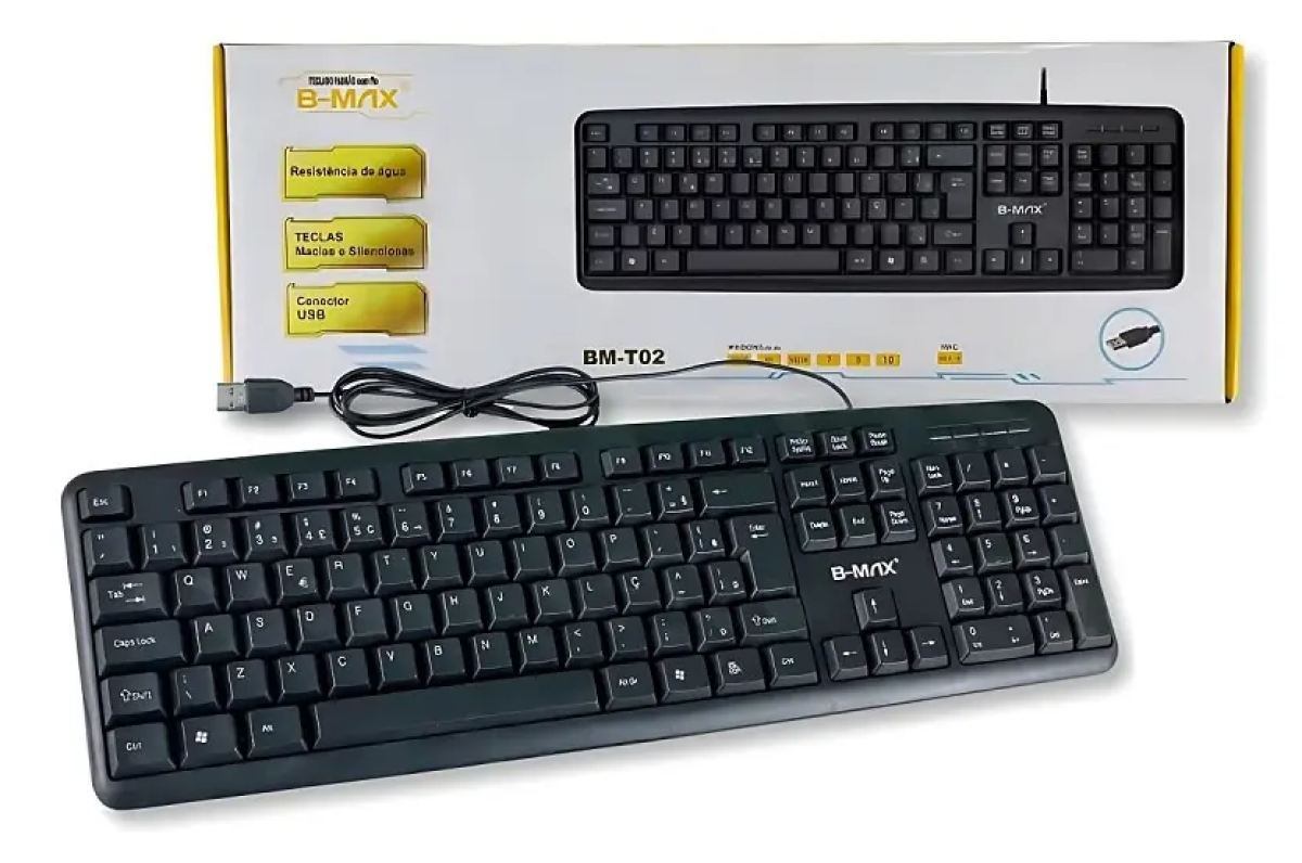 Teclado Simples Com Fio Usb Para Computador