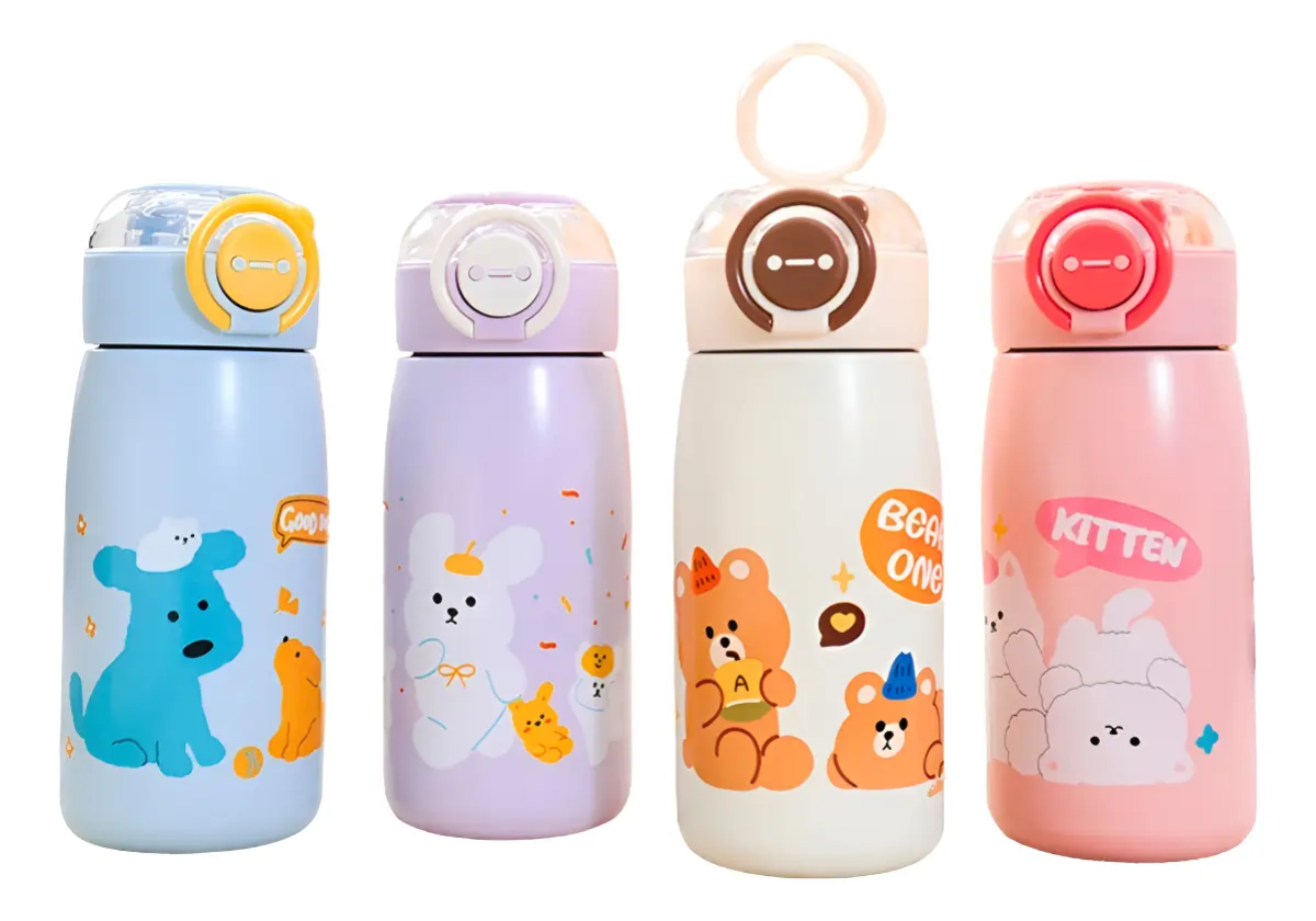 Garrafa Térmica 470ml Infantil Ursinho