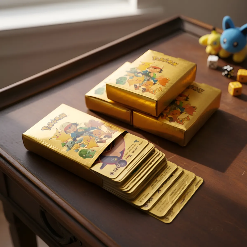 Kit 55 Cartas Brilhantes Pokémon Importadas (Black, Gold, Silver) - #3