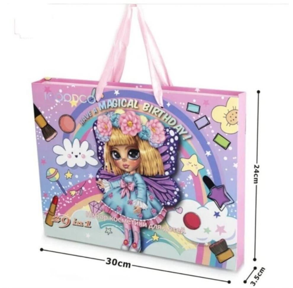 Pasta com Bolsa de Maquiagem Infantil