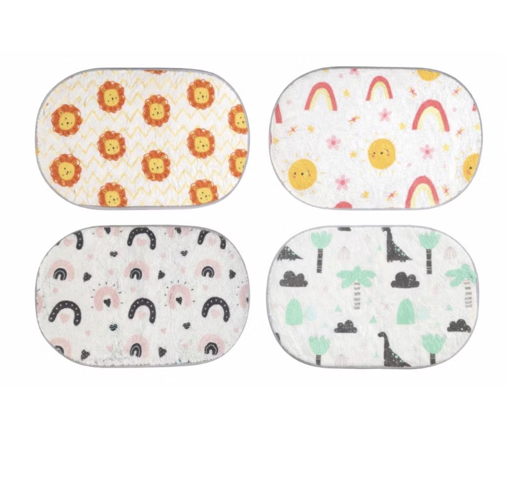 Tapete Decorativo Para Quarto Infantil Peluciado Antiderrapante 40cmx60cm