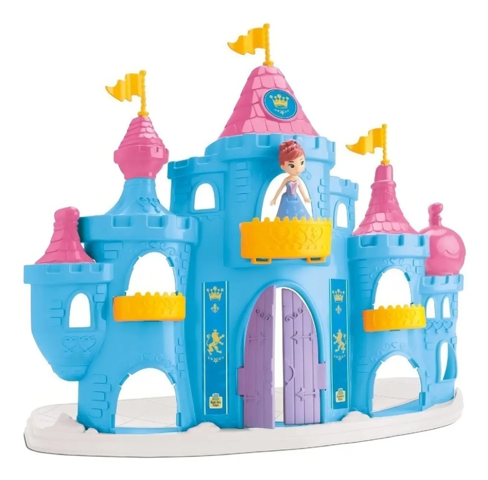 Castelo Princesa Snow Gelo Com Acessórios
