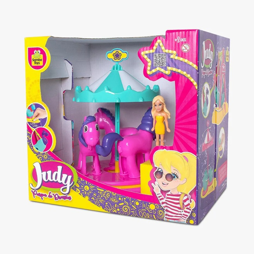Parque De Diversão Carrossel Boneca Judy