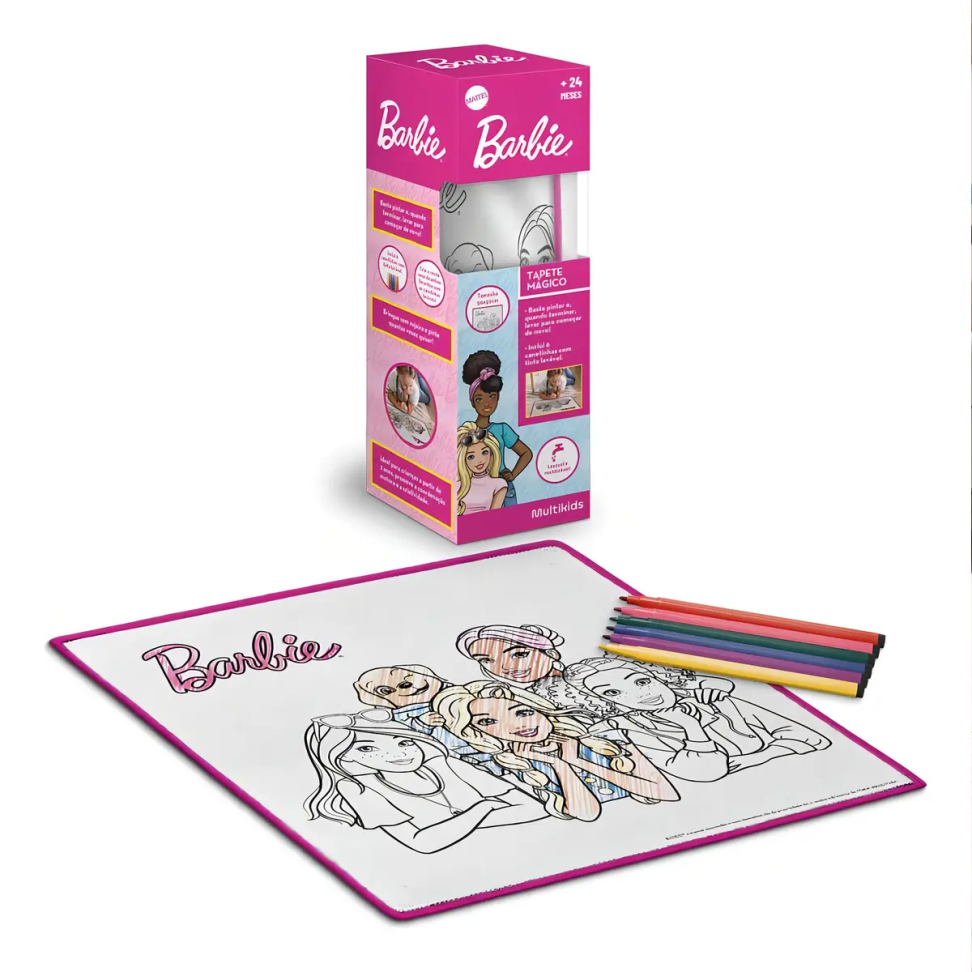 Tapete Mágico Acqua Para Colorir Barbie