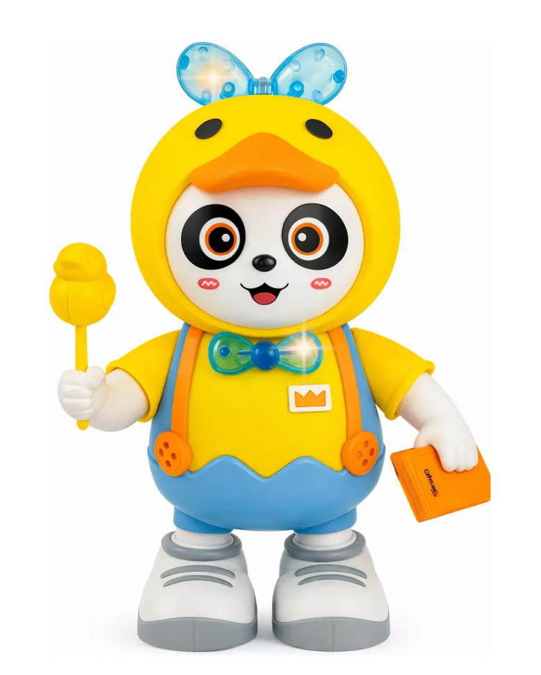 Brinquedo Panda Interativo Dançarino Com Luz E Som Infantil