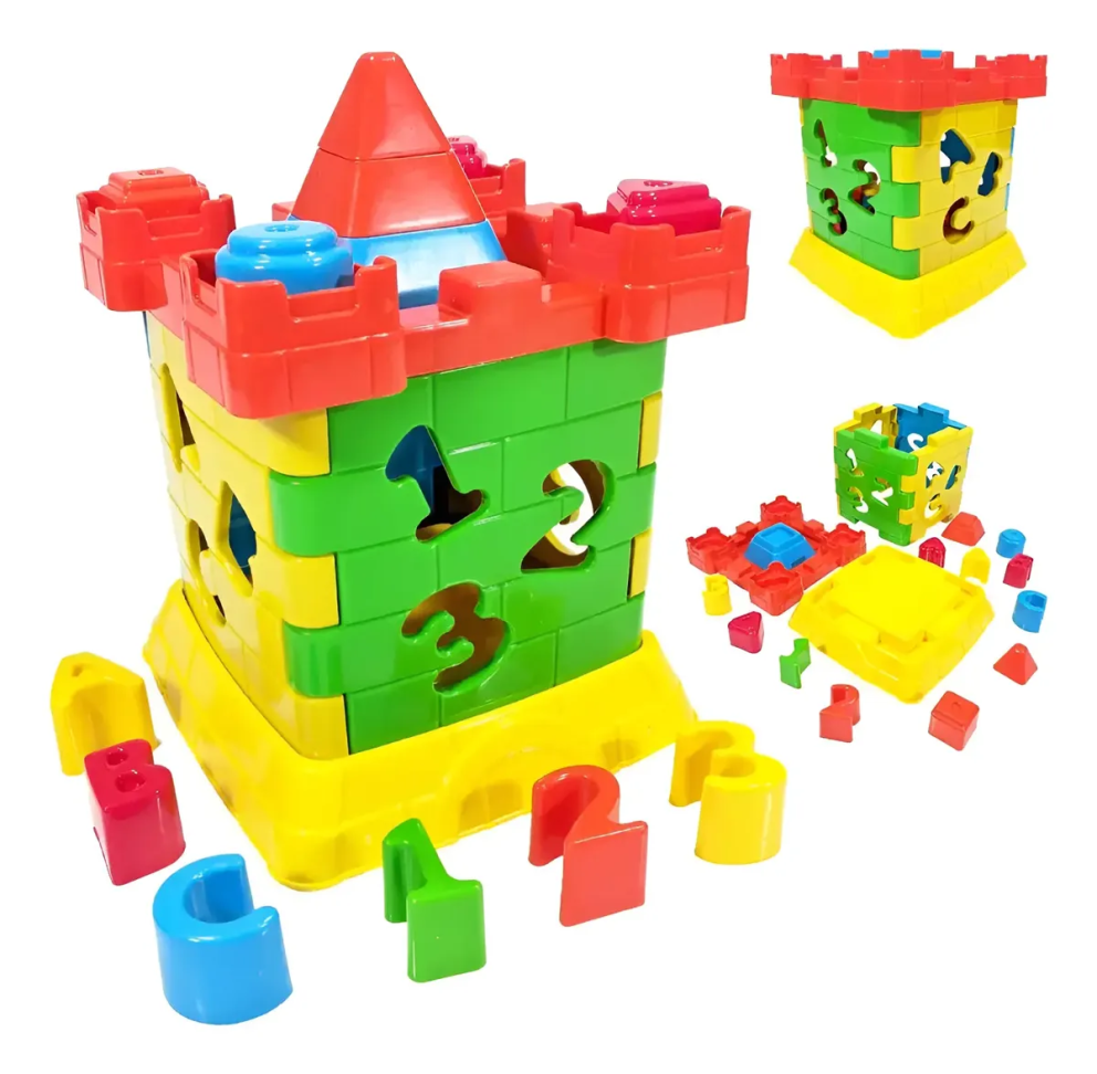 Castelo Interativo Didático c/ Blocos Para Encaixar