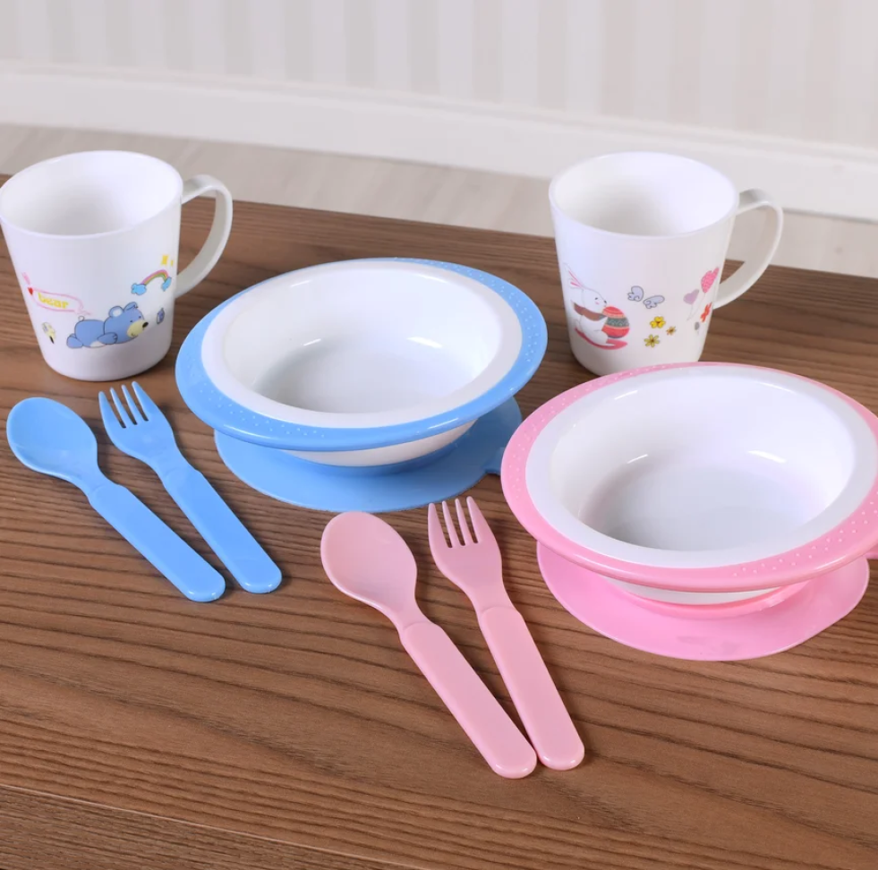 Kit Alimentação 4 Peças com Copo Infantil Rosa - #4