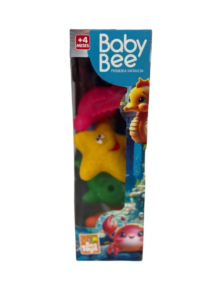 Bichinho de Vinil Aquatico 4 unidades - Baby Bee