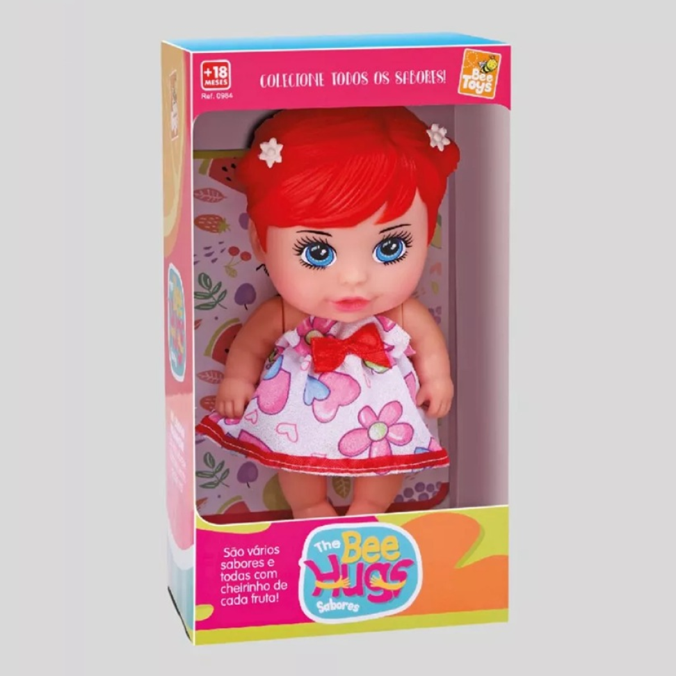 Boneca Mini Bee Hugs Sabores 100% Vinil