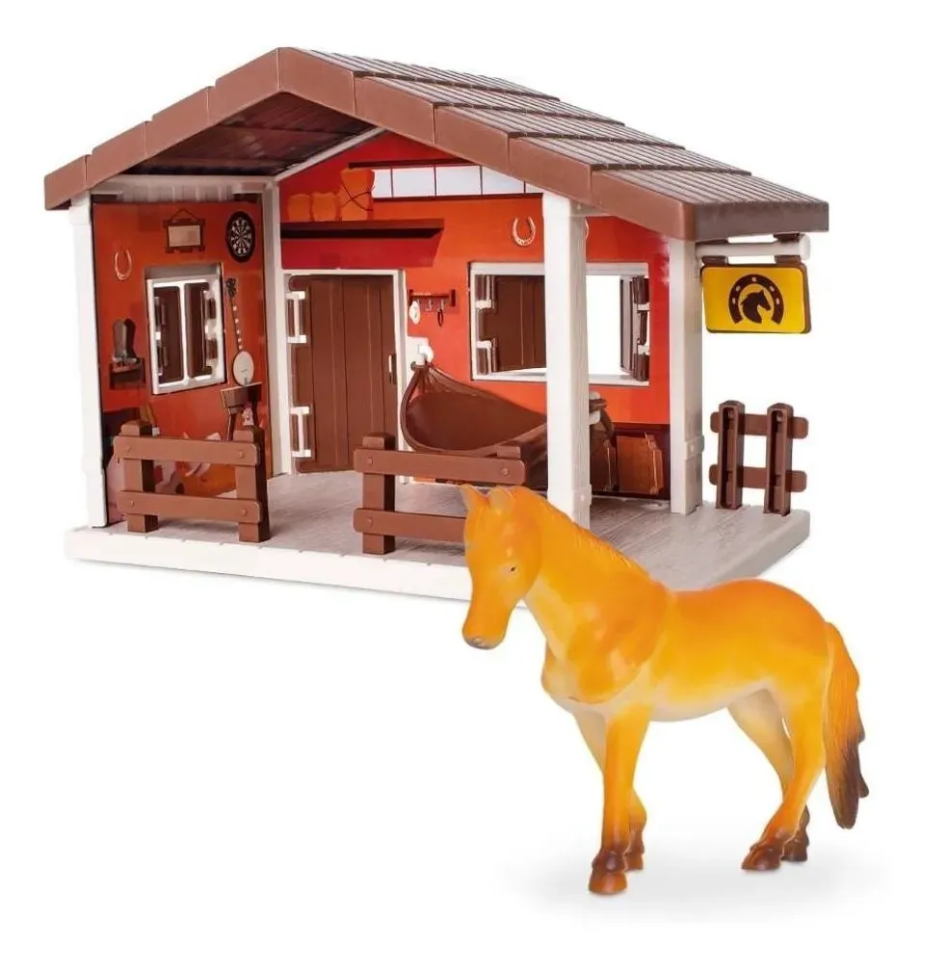 Brinquedo Casa Faroeste e Cavalo