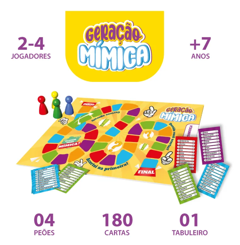 Jogo De Tabuleiro Geração Mímica