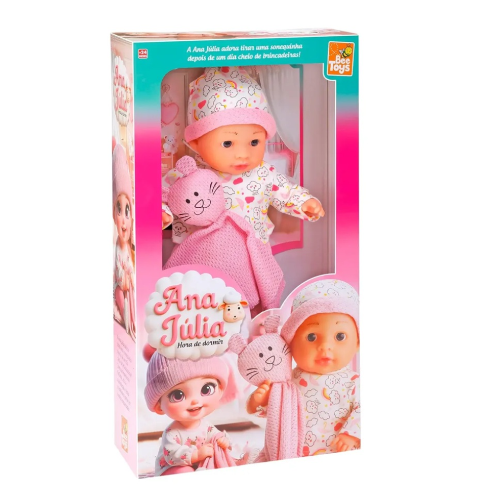 Boneca Ana Julia Com Roupinha E Naninha