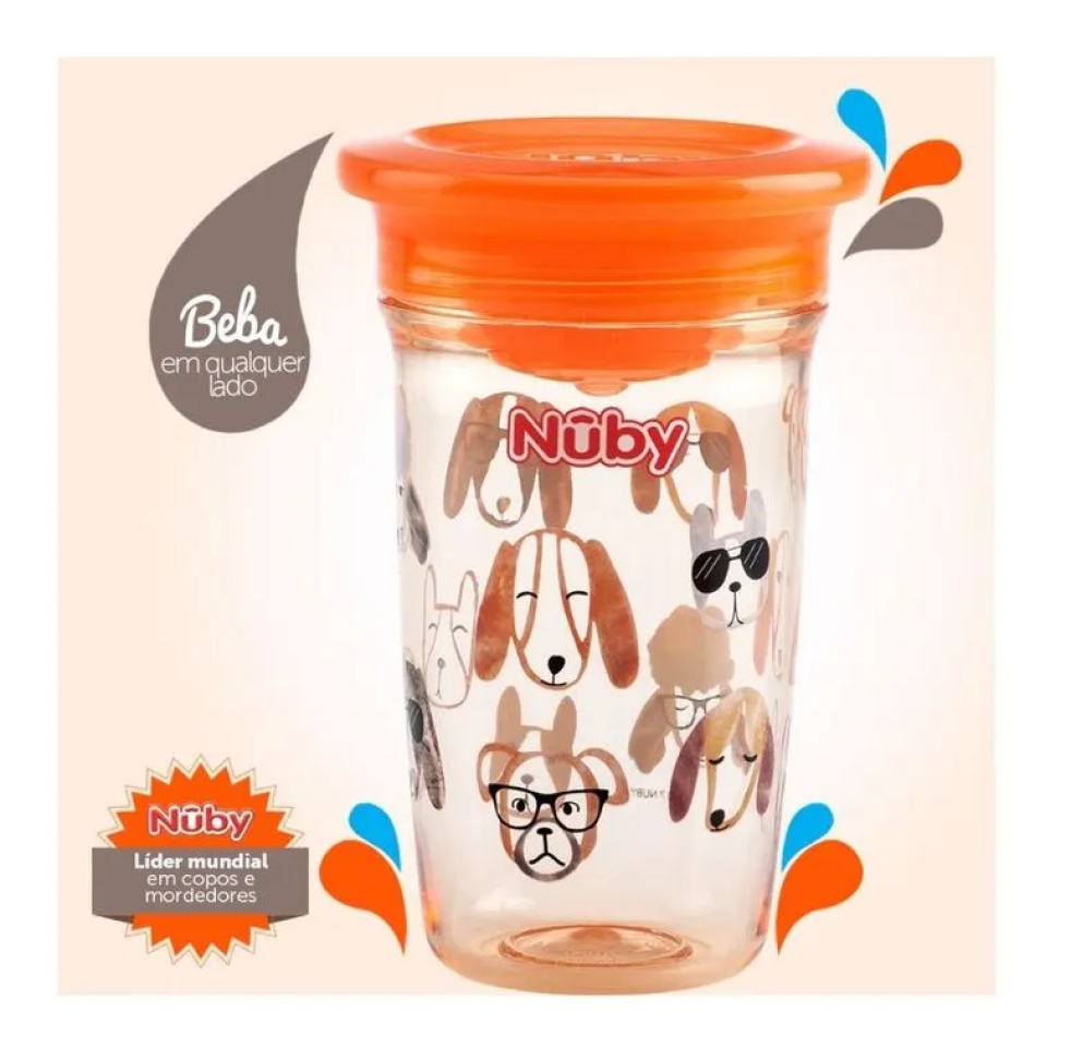 Copo de Transição 360º Não Derrama Nuby Bebê 300ml