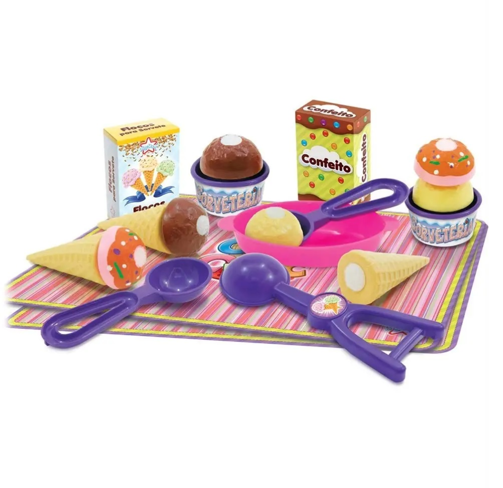 Kit Brinquedo Sorveteria Crec Crec - #3