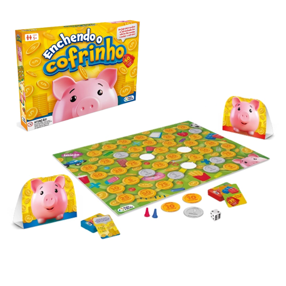 Jogo De Tabuleiro Enchendo O Cofrinho