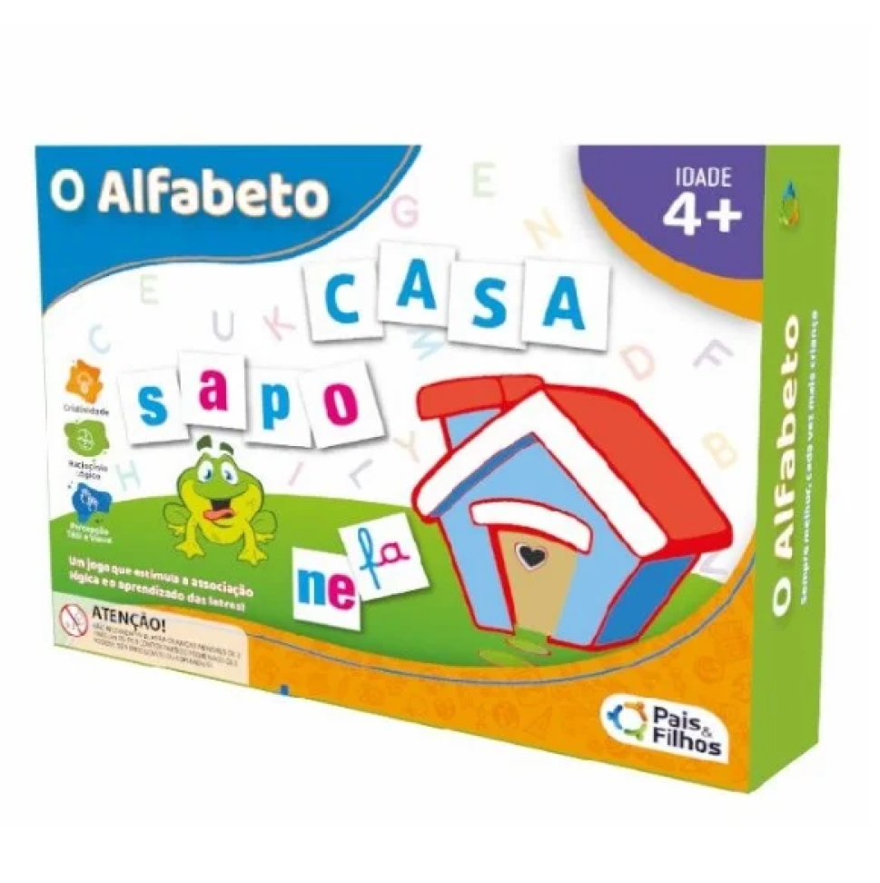 Jogo O Alfabeto 600 peças - Pais e Filhos