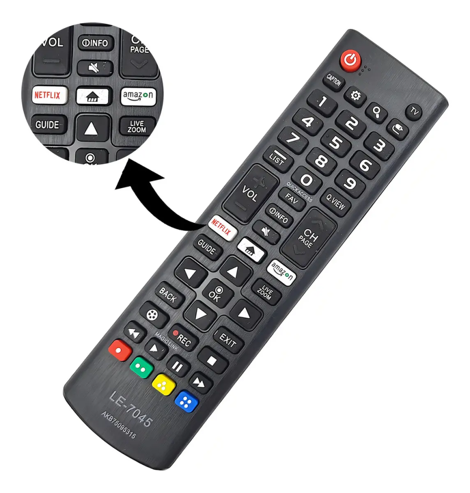 Controle Remoto TV LG