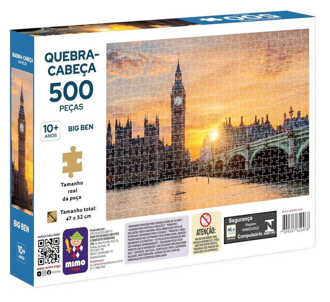Quebra Cabeça Big Ben 500 peças