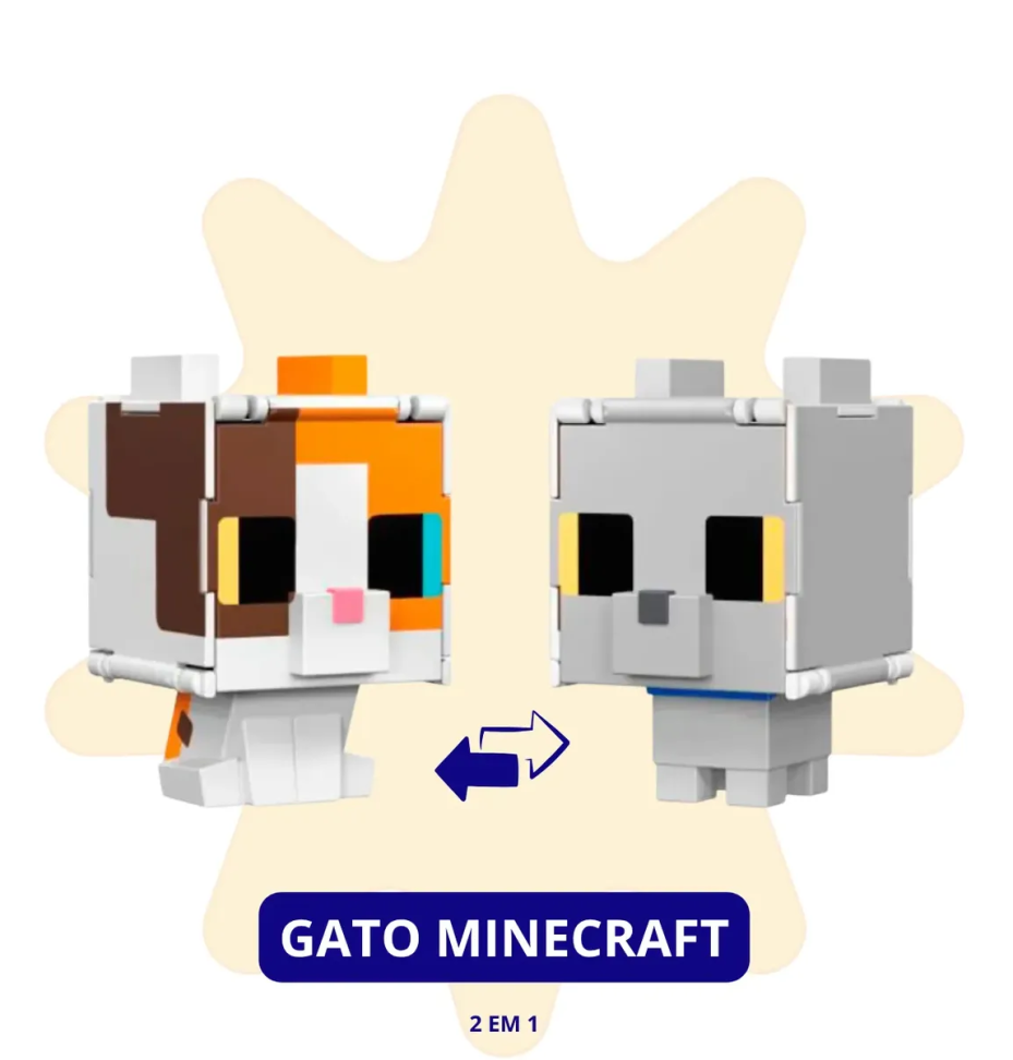 Boneco Minecraft 2 Em 1 - #3