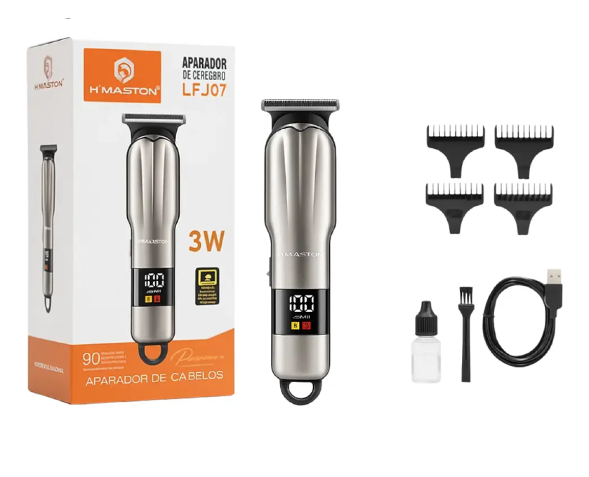 Maquina De Cortar Cabelo Barba Hmaston Recarregavél
