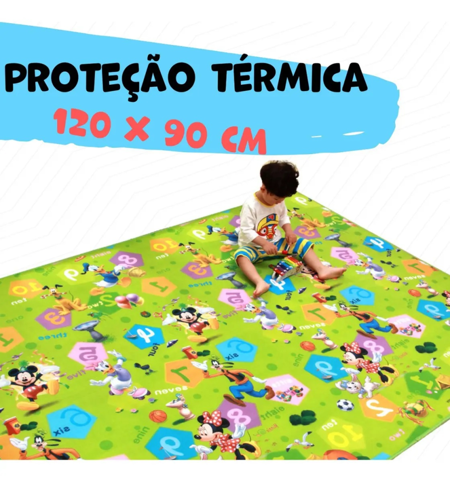 Tapete Térmico Infantil Dupla Face 120x90cm