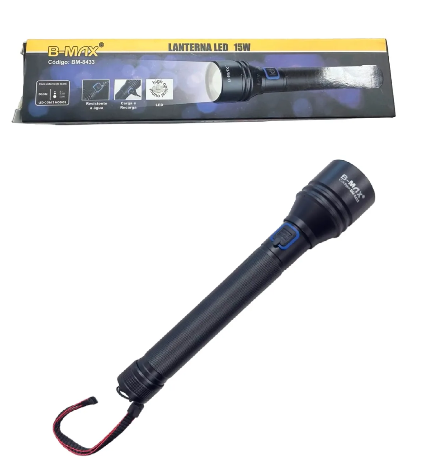 Lanterna Recarregável Ultra Led 15w Bm8433